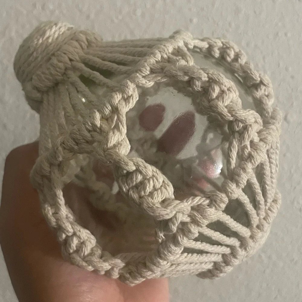 Pier 1 Imports Macrame Glass Ball
